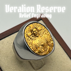 Jesus Relief Engraved Ring 316L Stainless Steel - Sacred Canvas Series